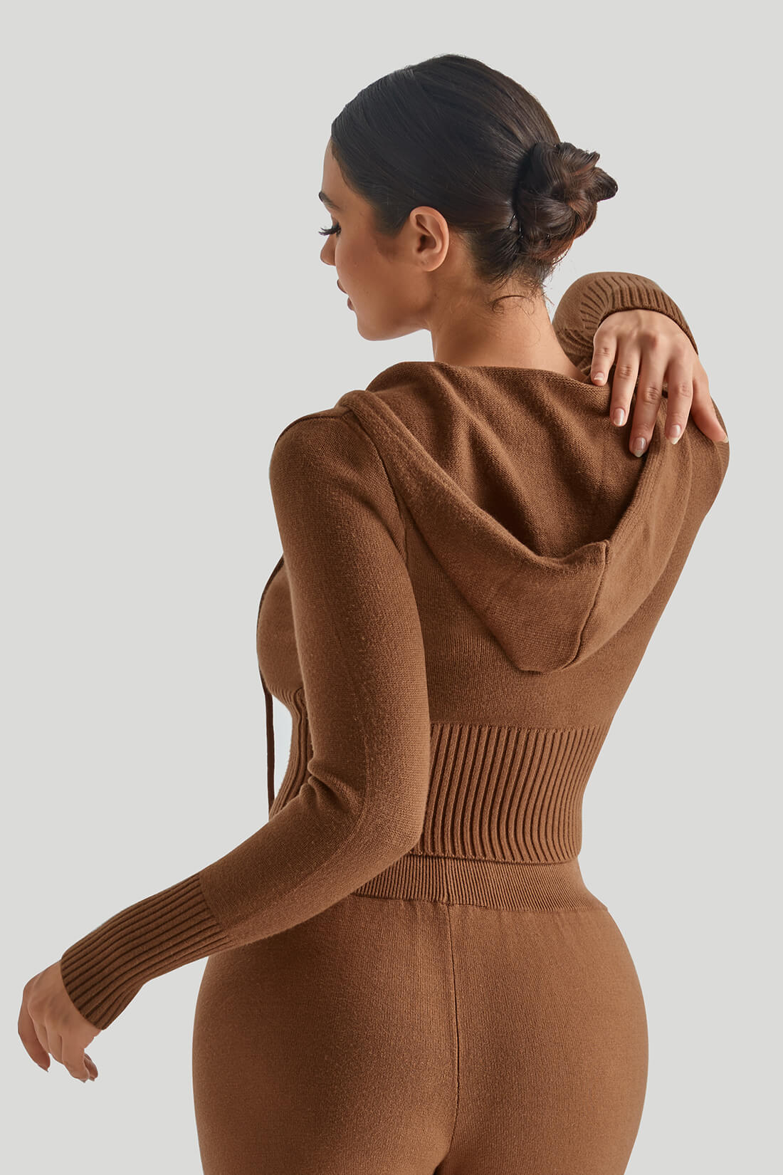 Two-Way Zipper Knitwear Top