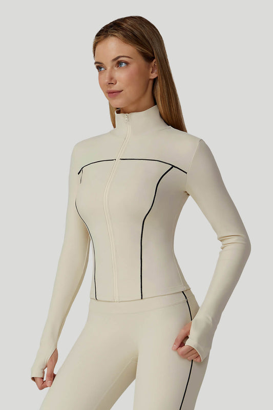 Colorblock Slim-Fit Full-Zip Outwear