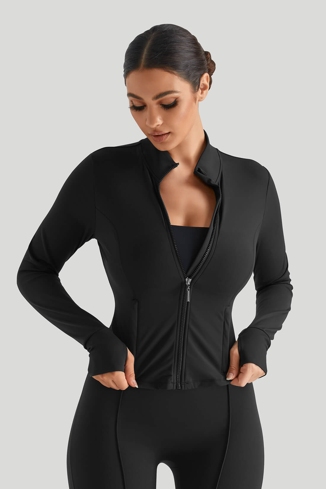 High Neck Slim Fit Top