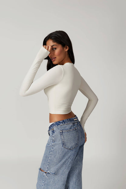 Round Neck Quick Dry Long Sleeves Top