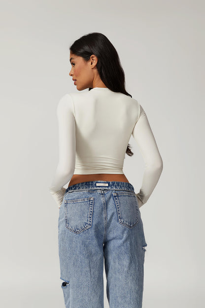 Round Neck Quick Dry Long Sleeves Top