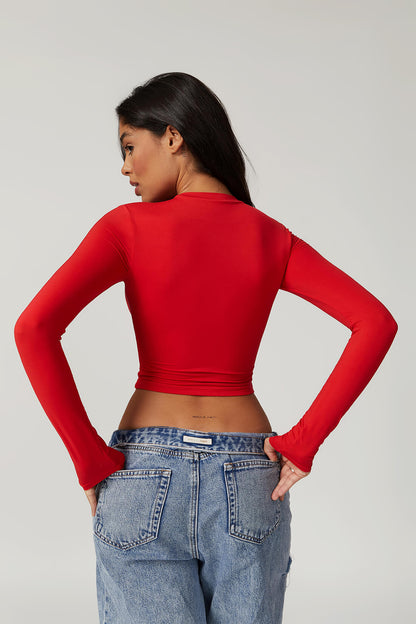 Round Neck Quick Dry Long Sleeves Top