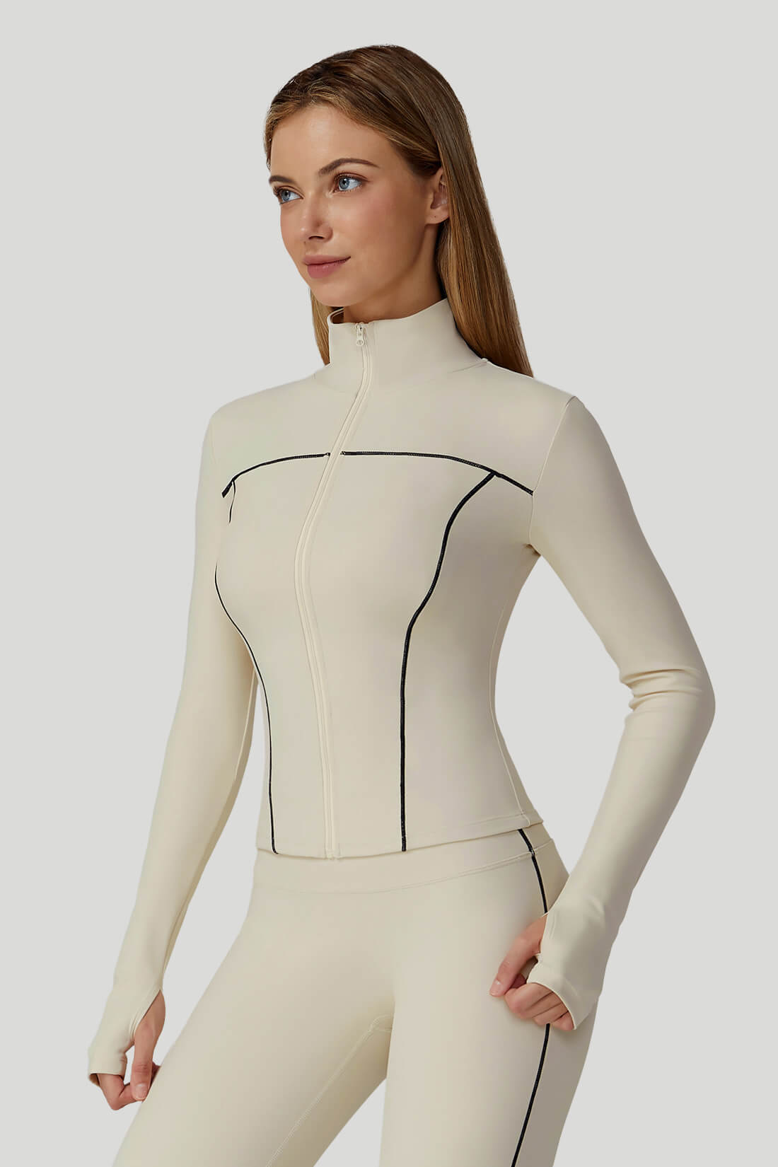 Colorblock Slim-Fit Full-Zip Outwear