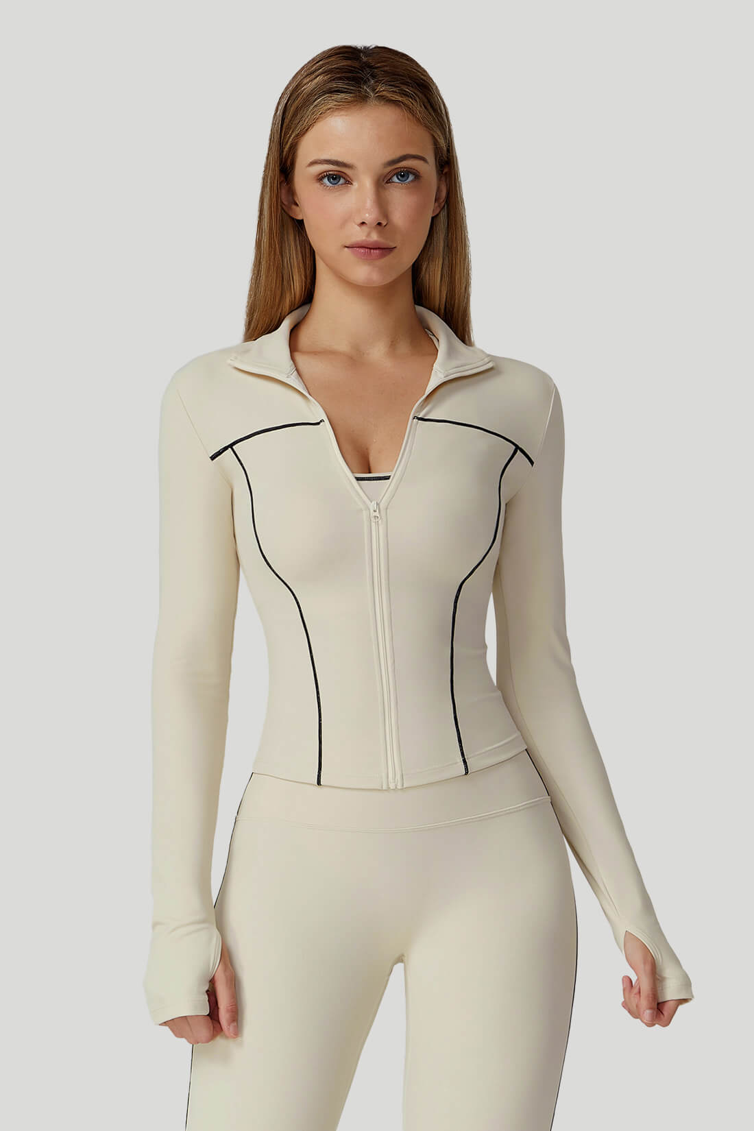 Colorblock Slim-Fit Full-Zip Outwear