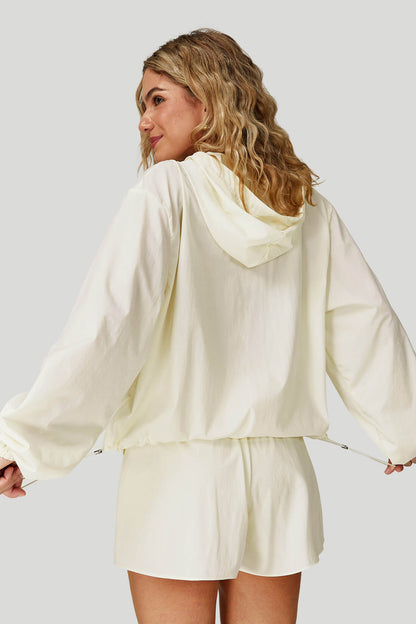 Quick-Dry Breathable Zip-Up Hooded Jacket