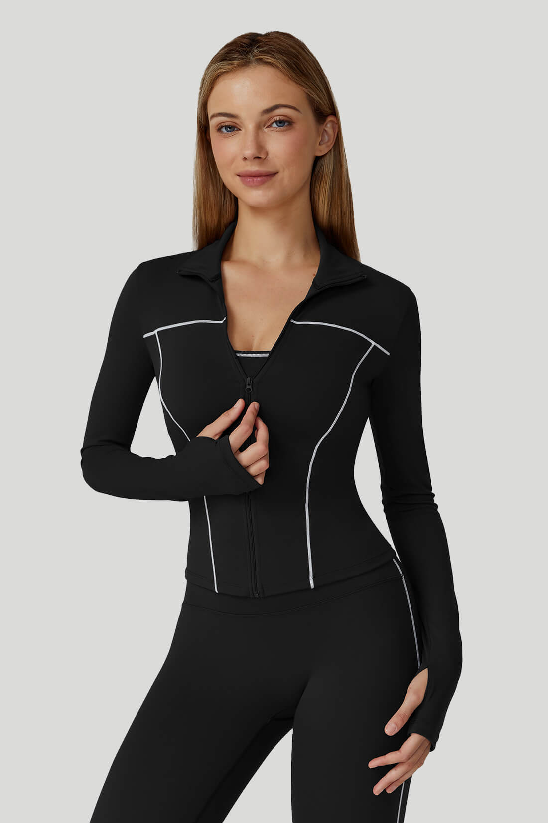 Colorblock Slim-Fit Full-Zip Outwear