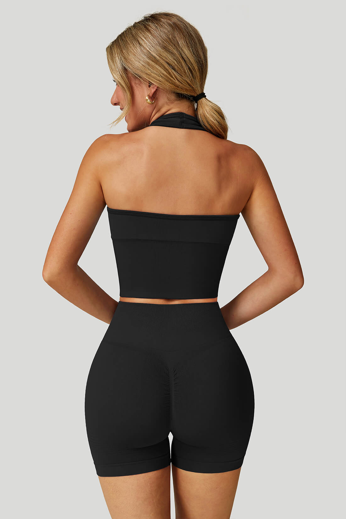 Breathable V‑Neck Seamless Yoga Bra