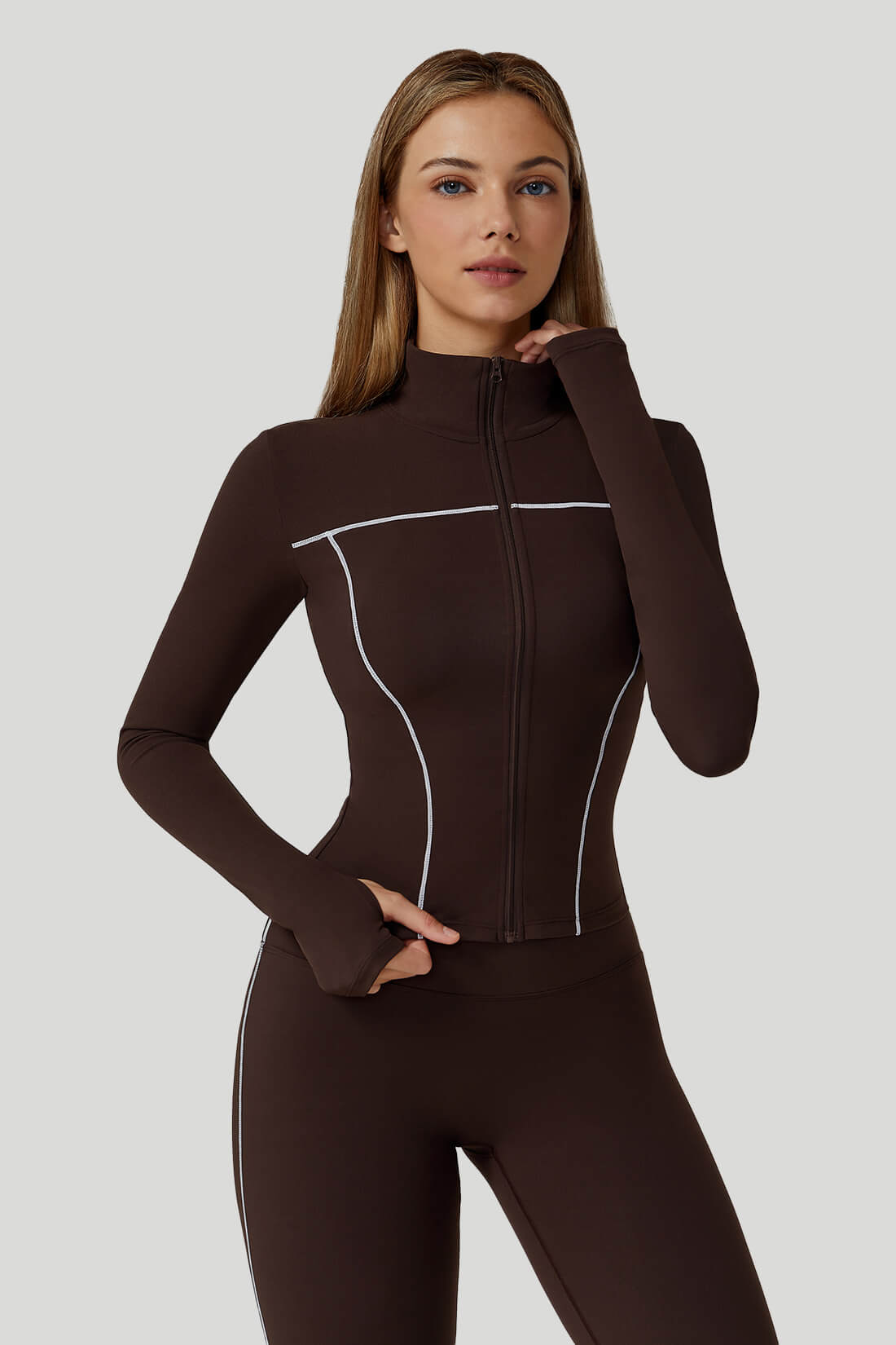 Colorblock Slim-Fit Full-Zip Outwear