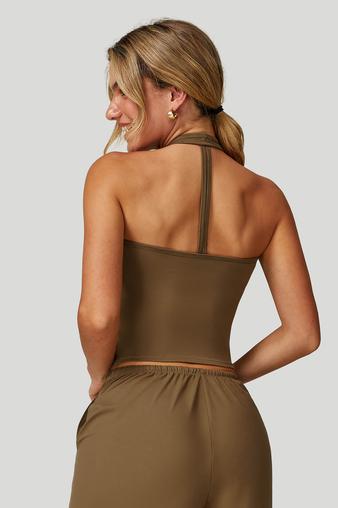 V-Neck Backless Yoga Tank Top