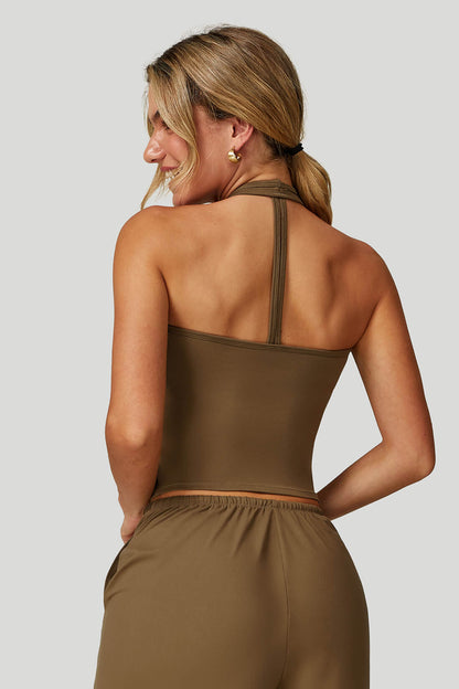 V-Neck Backless Yoga Tank Top
