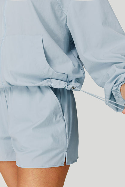 Quick-Dry Breathable Zip-Up Hooded Jacket