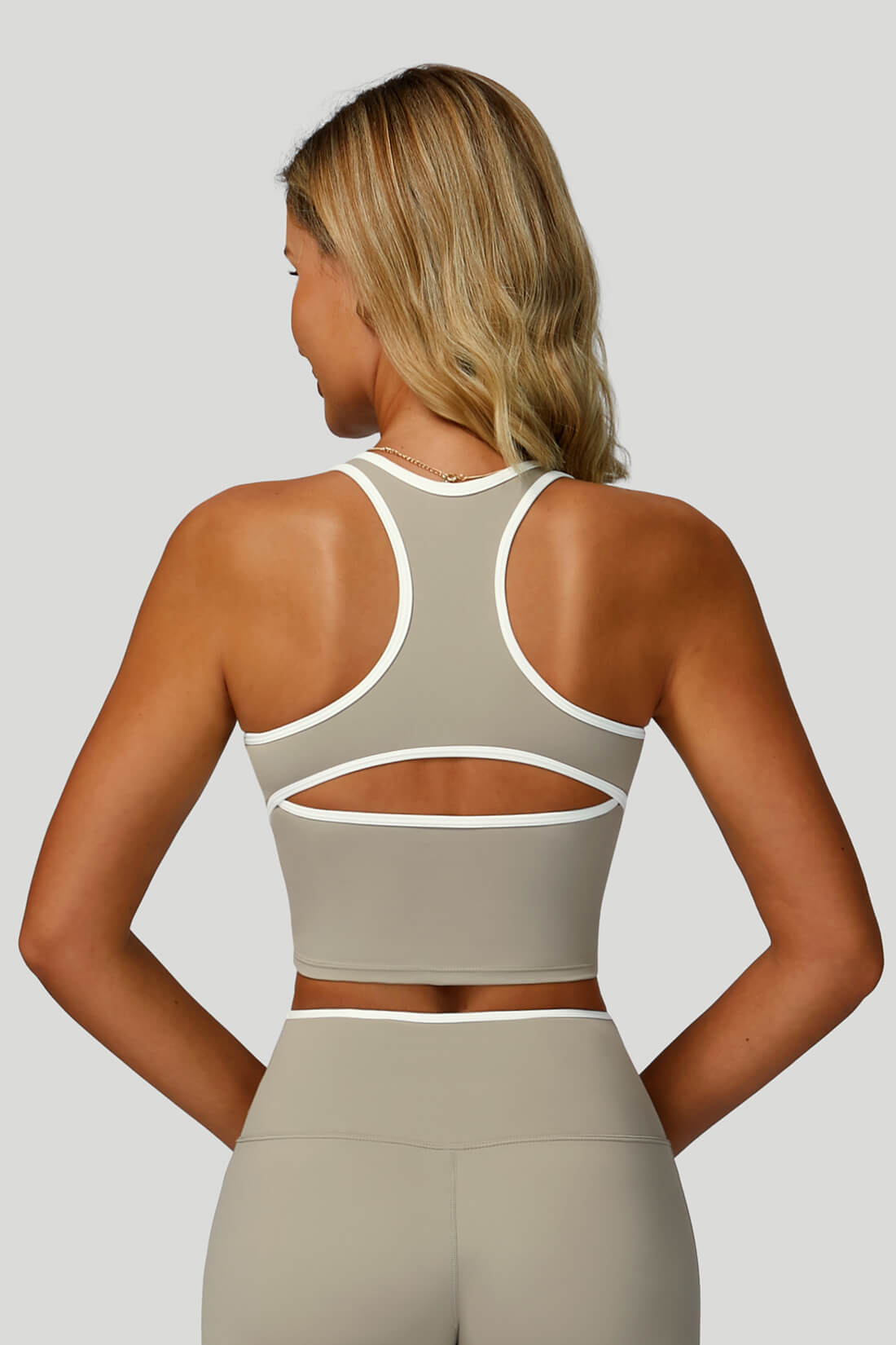 V-Neck Hollow-Back Yoga Bra