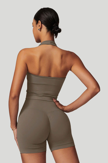 Breathable V‑Neck Seamless Yoga Bra