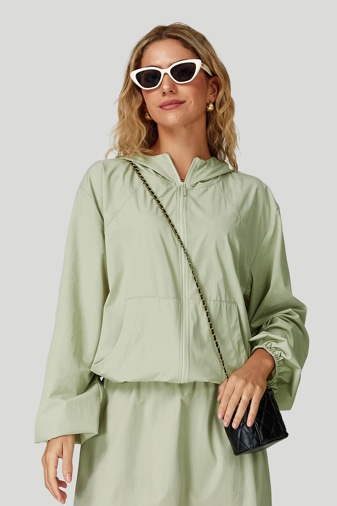 Quick-Dry Breathable Zip-Up Hooded Jacket