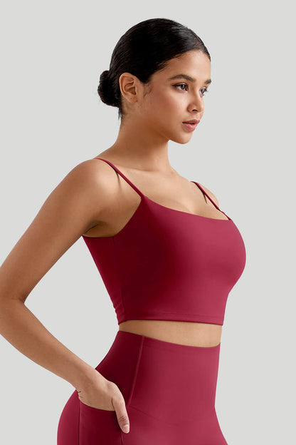 Seamed Spaghetti Strap Tank Top