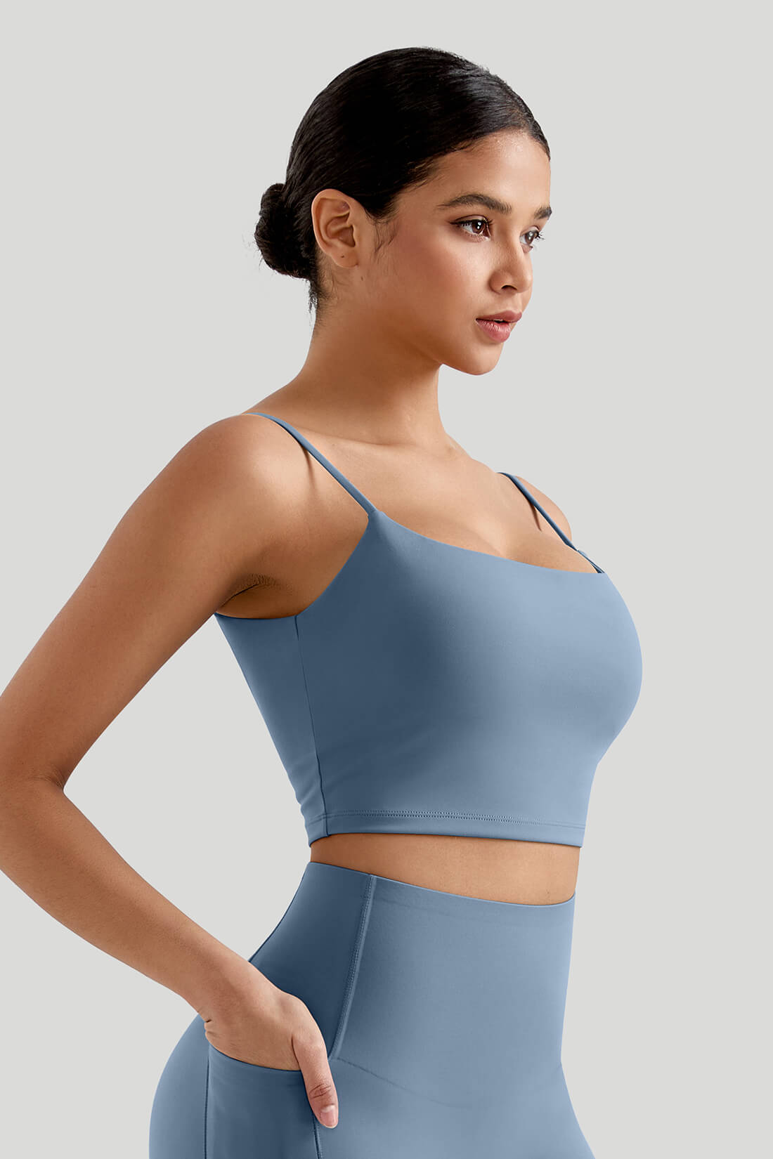 Seamed Spaghetti Strap Tank Top