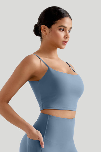 Seamed Spaghetti Strap Tank Top