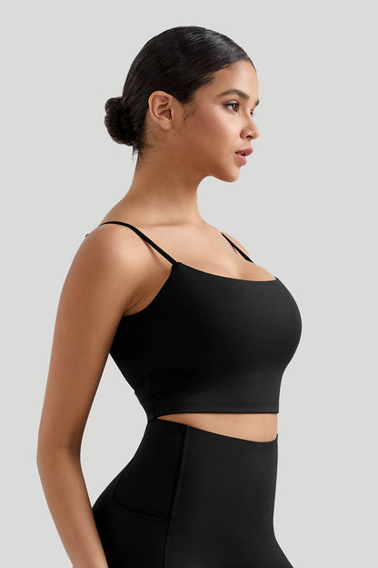 Seamed Spaghetti Strap Tank Top