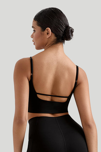 Seamed Spaghetti Strap Tank Top