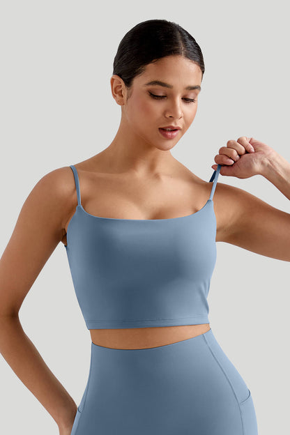 Seamed Spaghetti Strap Tank Top