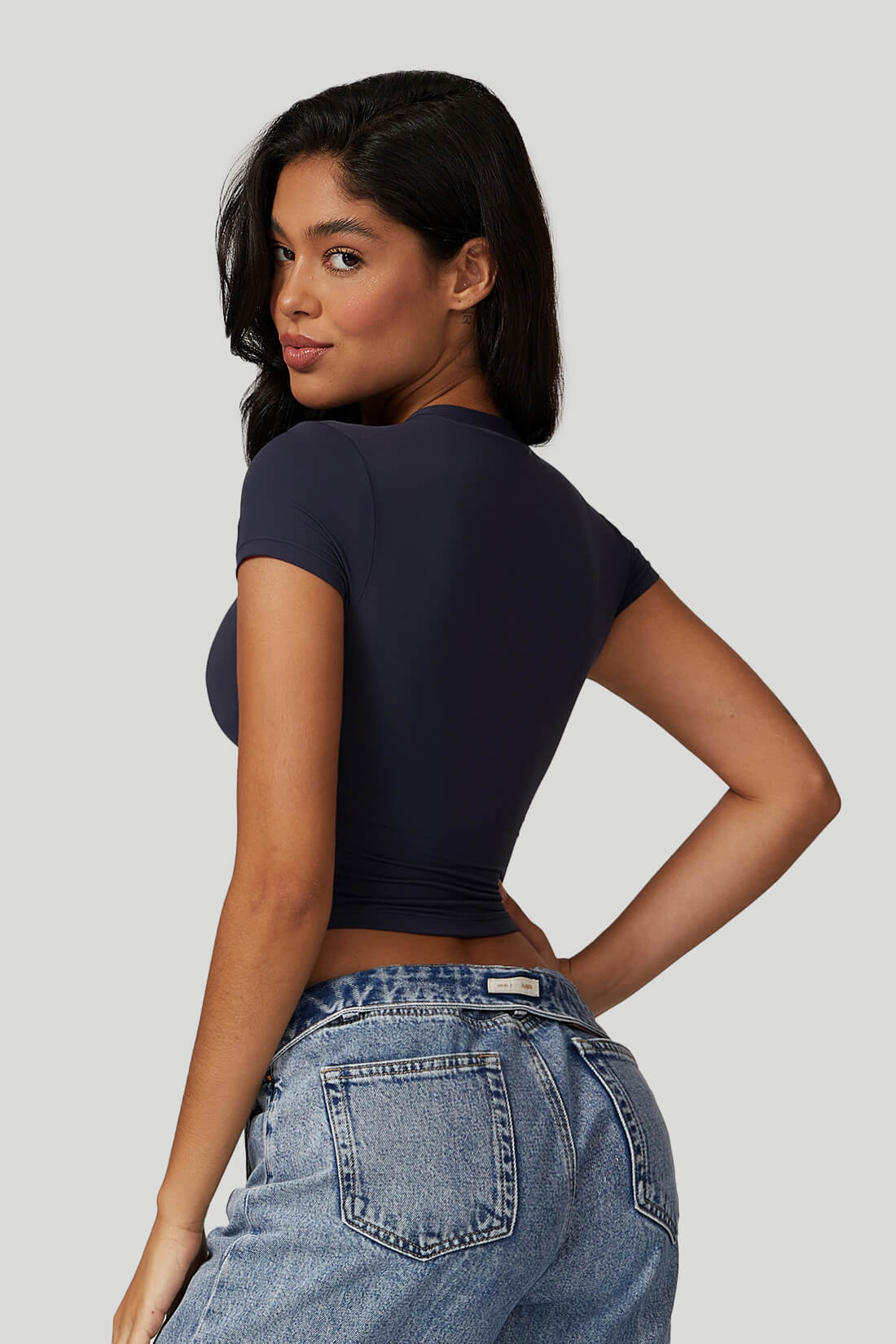 Round Neck Quick Dry Short Sleeves Top