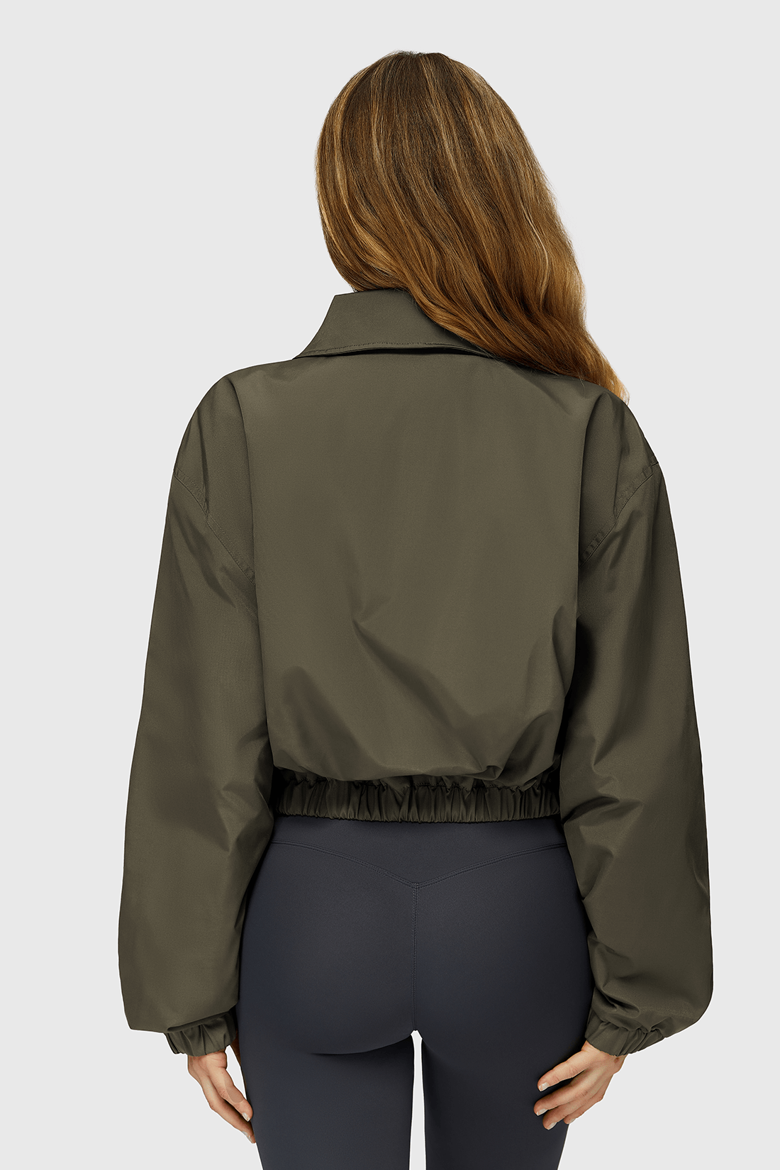 Oxford Fabric Full-Zip Outwears