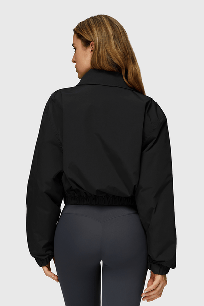 Oxford Fabric Full-Zip Outwears