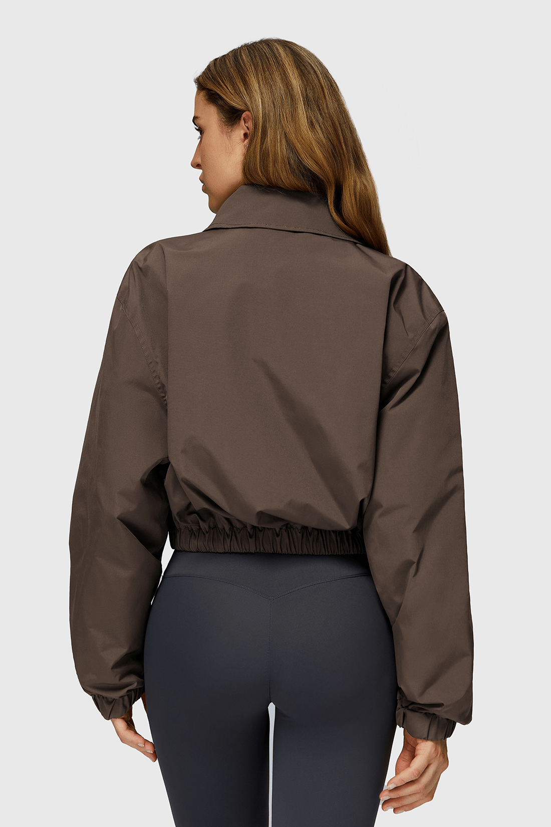 Oxford Fabric Full-Zip Outwears