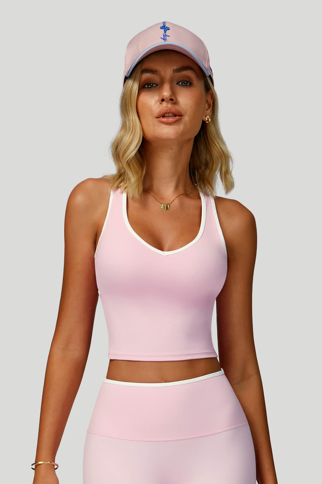 V-Neck Hollow-Back Yoga Bra