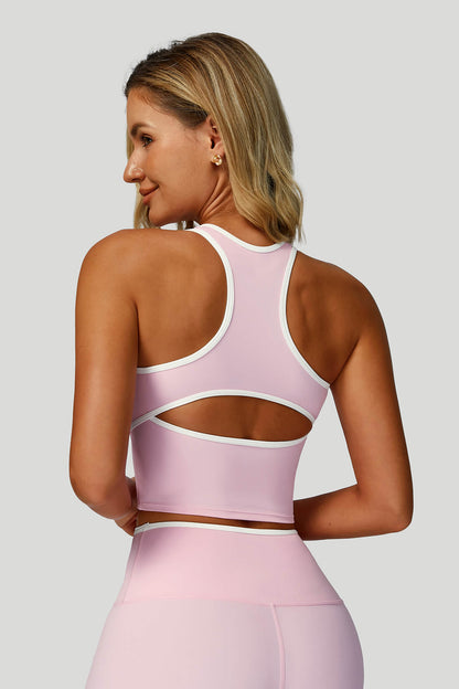 V-Neck Hollow-Back Yoga Bra