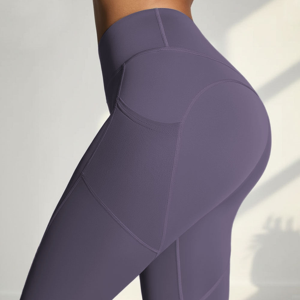 SILIX high-waisted hip-lifting and tummy-controlling pocket shaping fitness leggings