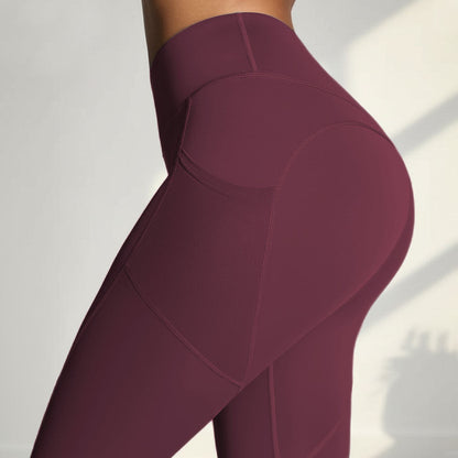 SILIX high-waisted hip-lifting and tummy-controlling pocket shaping fitness leggings