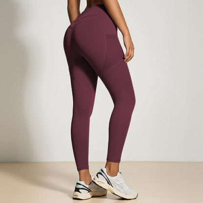 SILIX high-waisted hip-lifting and tummy-controlling pocket shaping fitness leggings