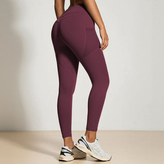 SILIX high-waisted hip-lifting and tummy-controlling pocket shaping fitness leggings