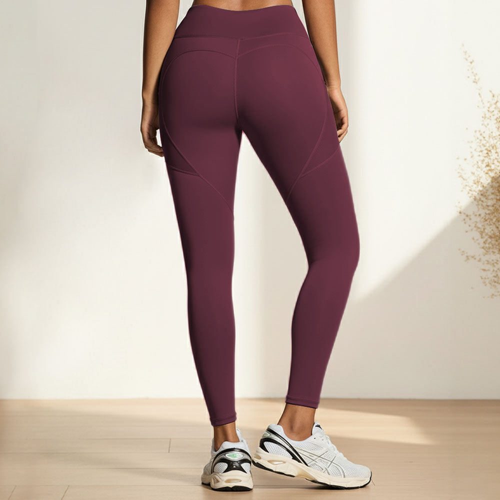 SILIX high-waisted hip-lifting and tummy-controlling pocket shaping fitness leggings