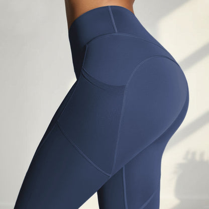 SILIX high-waisted hip-lifting and tummy-controlling pocket shaping fitness leggings