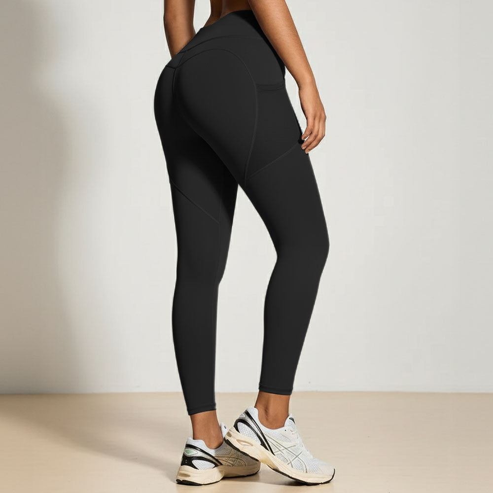 SILIX high-waisted hip-lifting and tummy-controlling pocket shaping fitness leggings