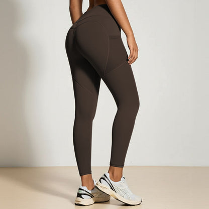 SILIX high-waisted hip-lifting and tummy-controlling pocket shaping fitness leggings