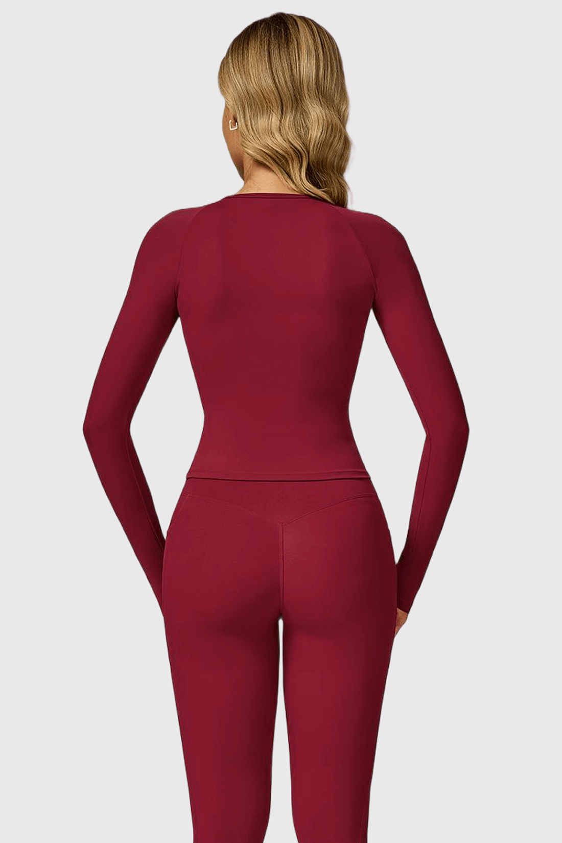 Round Neck Long Sleeve Yoga Top