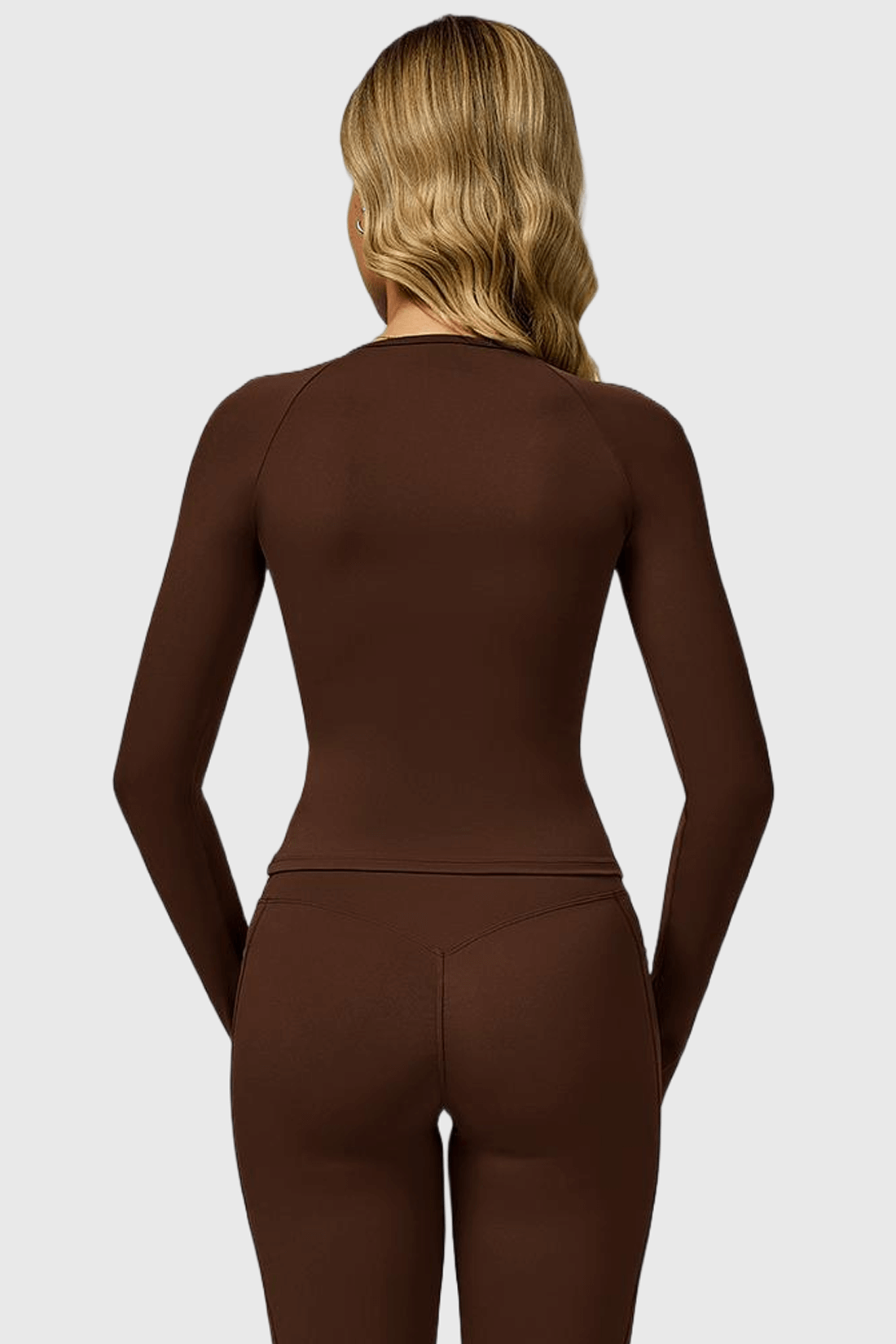 Round Neck Long Sleeve Yoga Top