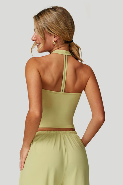V-Neck Backless Yoga Tank Top